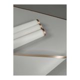 ÇINARASYADAHOME Beyaz Bakır Kenarlı Buket Ambalaj Kağıdı Şeffaf Çiçek Sarma & Hediye Paketleme 57x57 4 Adet