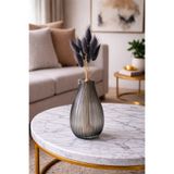 ÇINARASYADAHOME Koyugri Lagurus Bunny Tail Grass 15 Baş-Dal 30-40 cm Şoklanmış Çiçek Pamuk Otu Kurutulmuş Çiçek