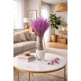 ÇINARASYADAHOME Şoklanmış Lila Lavanta Demeti 45-50 cm – Uzun Ömürlü Dekoratif Kuru Çiçek, Solmaz Lavanta Buketi