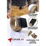 ÇINARAV Unisex Taktik Palaska - Kemer - 120 cm - Bej