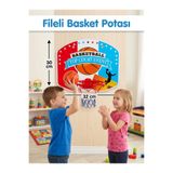 çınaroğlu avm Oyuncak Çocuk 32 cm basketbol potası toplu fileli basketbol öğreten eğitici basket çemberi