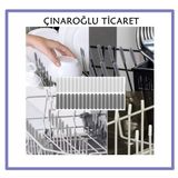Çınaroğlu Ticaret Ihraç Ej 0451 E 150 Adet Pas Önleyici Bulaşık Makinesi Sepet Çubukları Için Plastik Kapak Uçları Çizilmeleri Önler Beyaz Renk