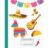 Cinco de Mayo Notebook for Kids, Teens, or Anyone Who Loves Fun! – Mexican Notebook with Piñata, Sombrero, and Tacos Design – 7.5 x 9.25 in, College Ruled, 110 Pages – Cool Fiesta Party Notebook