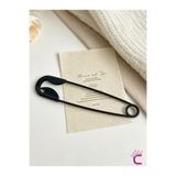 Cinderella Dev Çengelli İğne Tasarım Şık Topuz Tokası Siyah 14cm - Trend Metal Büyük Boy Klipsli Saç Çubuğu