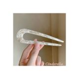 Cinderella France Handmade Topuz Tokası 13cm - Lüks Kemik Saç Topuz Çubuğu - Yeni Sezon Çubuk Toka (Model-1)