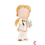 Cinderella Kadın Doktor Broş - Hediyelik Takı Aksesuar Charm Çanta Süsü Ceket Yaka İğnesi Rozeti Meslek Broşu