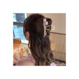 Cinderella Mor Lale Çiçekli Model Kadın Metal Mandal Toka Gold - İlkbahar Yaz Country Stil Topuz Saç Aksesuarı