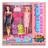Cindy Aksesuarlı İkili Bebek - Barbie Oyuncak Bebek - Barbie Bebek - Bebek Oyun Evleri İçin Bebek - (Çok Renkli)
