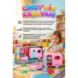 Cindy’nin Harika Karavanı Oyun Seti - Açılabilir Karavan, Pembe Araba Ve Aksesuarlı Oyuncak Bebek Seti