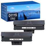 CINGTIN D111L D111S Toner MLT-D111S Yedek Samsung D111S Toner için Uyumlu Xpress SL M2026 M2026W M2022W M2021W M2021W M2078W M2070 M2070W M2070W M2070W W M202 0 M2020W M2022 (Siyah, 2'li Paket)