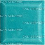 Çini Karo Kabartmalı Turkauaz (13*13 Cm.) 5'li 1 Paket - Can Seramik