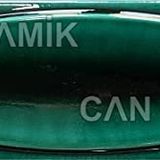 Çini Karo Kabartmalı Zümrüt Yeşili Bambu (7*21 Cm.) 5'li 1 Paket - Can Seramik