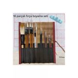 Çini Tahrir, Seramik Boyama, Çini Boyama, Vazo, Sırlama, Resim, Hasır Fırçalık, Brush Yazı-18 Parça