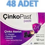 Çinkopast Zencefil & Karamürver Iyonize Çinko Asetat Pastil 48 Adet