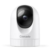 Cinnado Ev Güvenliği için Güvenlik Kamerası Kapalı-2K 360° WiFi Kameralar, Evcil Hayvan/Köpek/Bebek Kamerası, Telefon uygulaması, 2 Yönlü Ses, Gece Görüşü, 24/7 SD Kart Depolama, Alexa ve Google Home