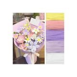 Cinnamon Bunny 300 Adet Mor Renkli Buket Şönil , Çiçek Yapım Seti, Tüylü Tel, 30 Cm, Peluş Tel
