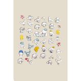 Cinnamon Kendinden Yapışkanlı Tırnak Sticker - Çok Renkli