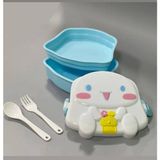 Cinnamoroll Okul Beslenme Kabı Kutu Çatal Kaşık