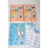 Cinnamoroll x Dekomus Lisanslı Cinnamoroll & Best Friends 13 Parça Kırtasiye Seti 2 Adet Defter,Uçlu Kalem,Çıtçıt Dosya