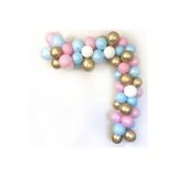 Cinsiyet Belirleme Partisi Soft Krom Gold Balonlu Zincir (50 Adet)