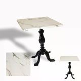Çipa 1001 Döküm Ayak Kare Masa 60X60 Cm - (Werzalit, Wermodin Ve Allzalit Tabla) - Afyon Mermer