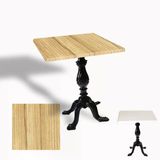 Çipa 1001 Döküm Ayak Kare Masa 60X60 Cm - (Werzalit, Wermodin Ve Allzalit Tabla) - Coco Bolo