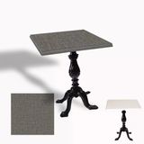 Çipa 1001 Döküm Ayak Kare Masa 60X60 Cm - (Werzalit, Wermodin Ve Allzalit Tabla) - Twister