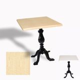 Çipa 1001 Döküm Ayak Kare Masa 80X80 Cm - (Werzalit, Wermodin Ve Allzalit Tabla) - Akçaağaç