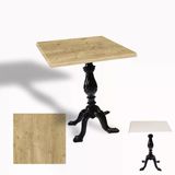 Çipa 1001 Döküm Ayak Kare Masa 80X80 Cm - (Werzalit, Wermodin Ve Allzalit Tabla) - Avalone Pine