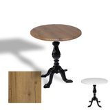 Çipa 1001 Döküm Ayak Yuvarlak Masa Çap 80Cm - (Werzalit, Wermodin Ve Allzalit Tabla) - Canyon Palace Oak