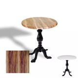 Çipa 1001 Döküm Ayak Yuvarlak Masa Çap 80Cm - (Werzalit, Wermodin Ve Allzalit Tabla) - Indiana Wood