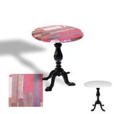 Çipa 1001 Döküm Ayak Yuvarlak Masa Çap 80Cm - (Werzalit, Wermodin Ve Allzalit Tabla) - Redwood