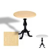 Çipa 1001 Döküm Ayak Yuvarlak Masa Çap 90Cm - (Werzalit, Wermodin Ve Allzalit Tabla) - Akçaağaç