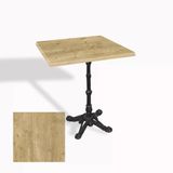 Çipa 1002 Döküm Ayak Kare Masa 60X60 Cm - (Werzalit, Wermodin Ve Allzalit Tabla) - Avalone Pine