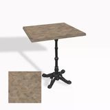 Çipa 1002 Döküm Ayak Kare Masa 60X60 Cm - (Werzalit, Wermodin Ve Allzalit Tabla) - Edgy Wood