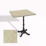 Çipa 1002 Döküm Ayak Kare Masa 60X60 Cm - (Werzalit, Wermodin Ve Allzalit Tabla) - Golden Marble