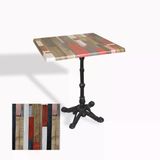 Çipa 1002 Döküm Ayak Kare Masa 60X60 Cm - (Werzalit, Wermodin Ve Allzalit Tabla) - Redwood
