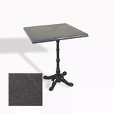 Çipa 1002 Döküm Ayak Kare Masa 70X70 Cm - (Werzalit, Wermodin Ve Allzalit Tabla) - Grey Marble