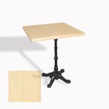 Çipa 1002 Döküm Ayak Kare Masa 80X80 Cm - (Werzalit, Wermodin Ve Allzalit Tabla) - Akçaağaç