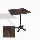 Çipa 1002 Döküm Ayak Kare Masa 80X80 Cm - (Werzalit, Wermodin Ve Allzalit Tabla) - Metalic Oxid 3