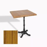 Çipa 1002 Döküm Ayak Kare Masa 80X80 Cm - (Werzalit, Wermodin Ve Allzalit Tabla) - Real Teak