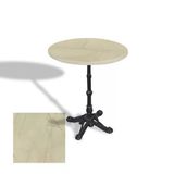 Çipa 1002 Döküm Ayak Yuvarlak Masa Çap 60Cm - (Werzalit, Wermodin Ve Allzalit Tabla) - Golden Marble