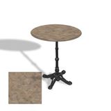 Çipa 1002 Döküm Ayak Yuvarlak Masa Çap 80Cm - (Werzalit, Wermodin Ve Allzalit Tabla) - Edgy Wood