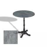 Çipa 1002 Döküm Ayak Yuvarlak Masa Çap 80Cm - (Werzalit, Wermodin Ve Allzalit Tabla) - Light Temperado