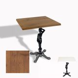Çipa 1003 Döküm Ayak Kare Masa 60X60 Cm - (Werzalit, Wermodin Ve Allzalit Tabla) - Novagento