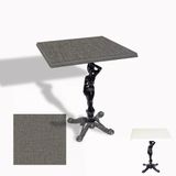 Çipa 1003 Döküm Ayak Kare Masa 60X60 Cm - (Werzalit, Wermodin Ve Allzalit Tabla) - Twister