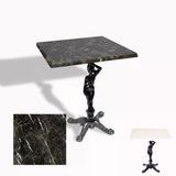 Çipa 1003 Döküm Ayak Kare Masa 70X70 Cm - (Werzalit, Wermodin Ve Allzalit Tabla) - Teramo