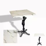 Çipa 1003 Döküm Ayak Kare Masa 80X80 Cm - (Werzalit, Wermodin Ve Allzalit Tabla) - Afyon Mermer