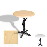 Çipa 1003 Döküm Ayak Yuvarlak Masa Çap 60Cm - (Werzalit, Wermodin Ve Allzalit Tabla) - Akçaağaç