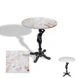 Çipa 1003 Döküm Ayak Yuvarlak Masa Çap 60Cm - (Werzalit, Wermodin Ve Allzalit Tabla) - Gold
